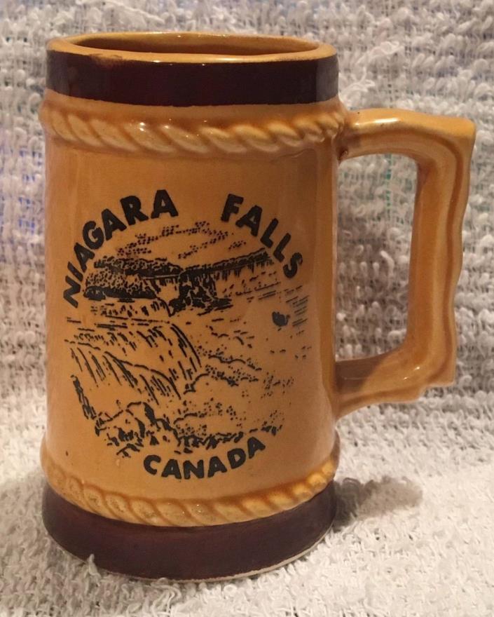 Vintage Niagara Falls Canada Mini Stein / Mug Souvenir Toothpick Holder