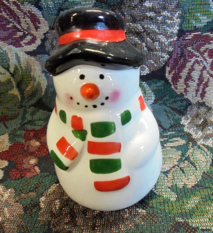 Vintage Christmas Snowman Toothpick Holder