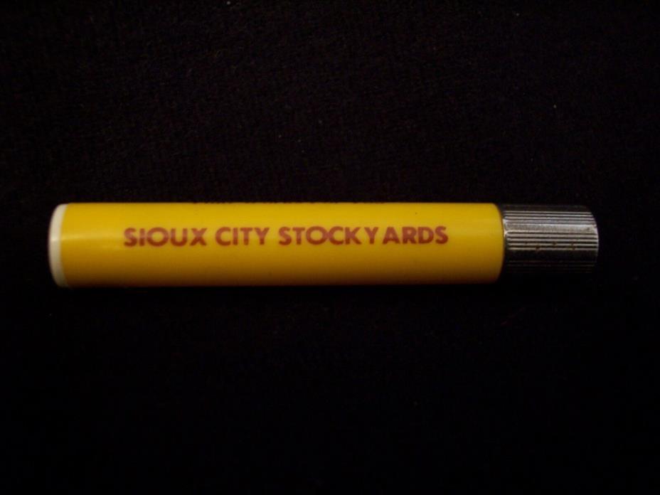 Toothpick holder from Stock Yards, Sioux City, Iowa