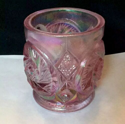 Vintage FENTON Rose Carnival Glass TOOTHPICK HOLDER