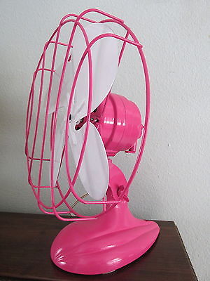 Vintage Pink and White Electric Fan 10