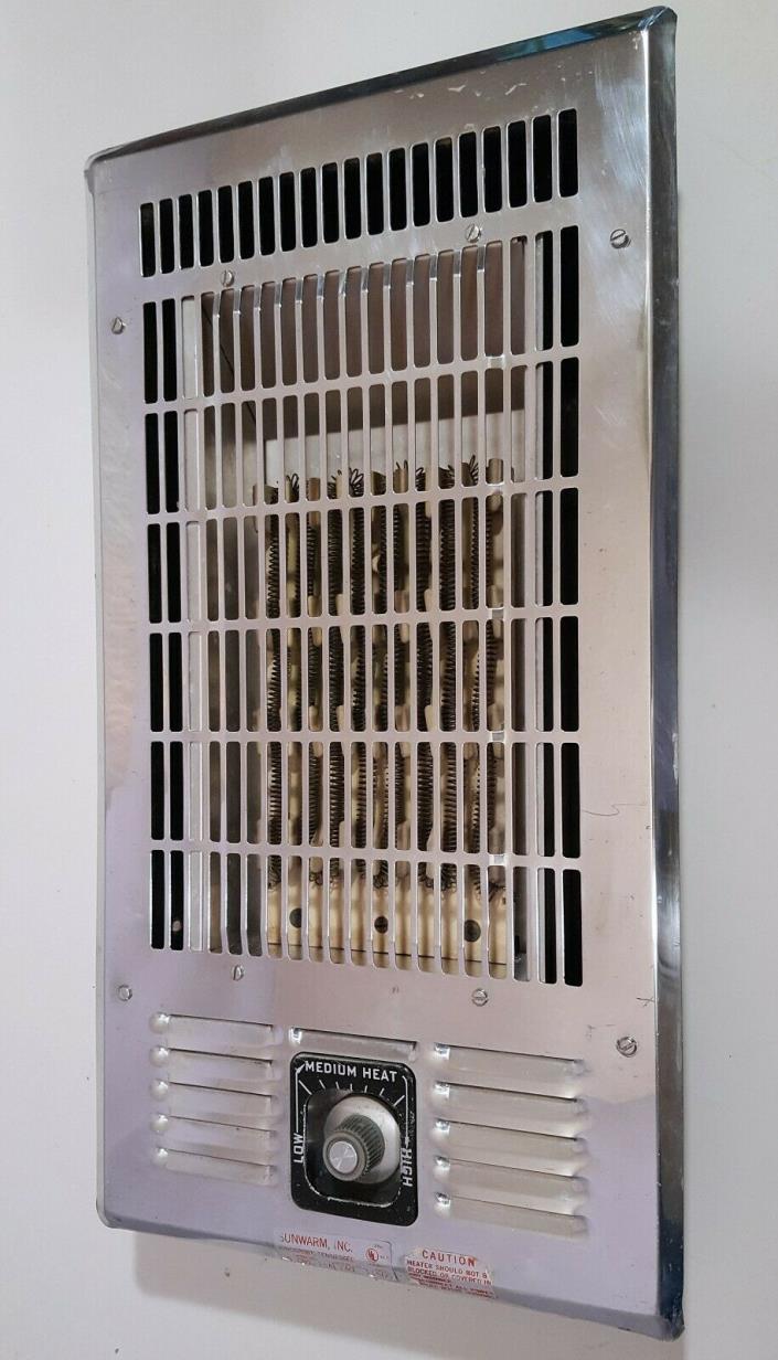MID-CENTURY IN-WALL HEATER 1960s VINTAGE 240V ELECTRIC BATHROOM WALL HEAT