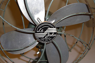 Vintage Collectible Le John Electric Fan Works Great