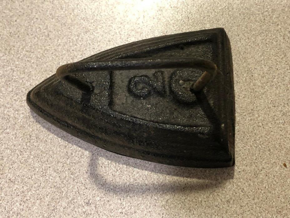 Antique/Vintage #2 Child's Sad Iron, Cast Iron