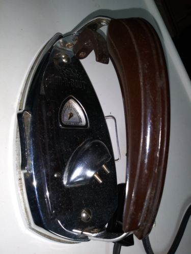Vintage KM GAD-A-BOUT Knapp Monarch Folding Electric Iron Bakelite Deco TESTED