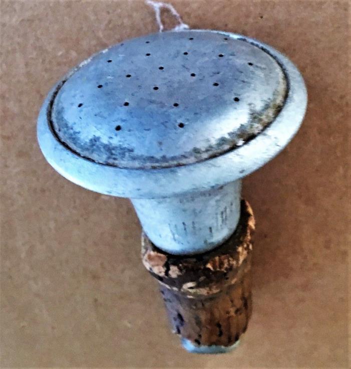 Vintage Aluminum Clothes Sprinkler Head Top for Soda Pop Bottle Laundry Ironing