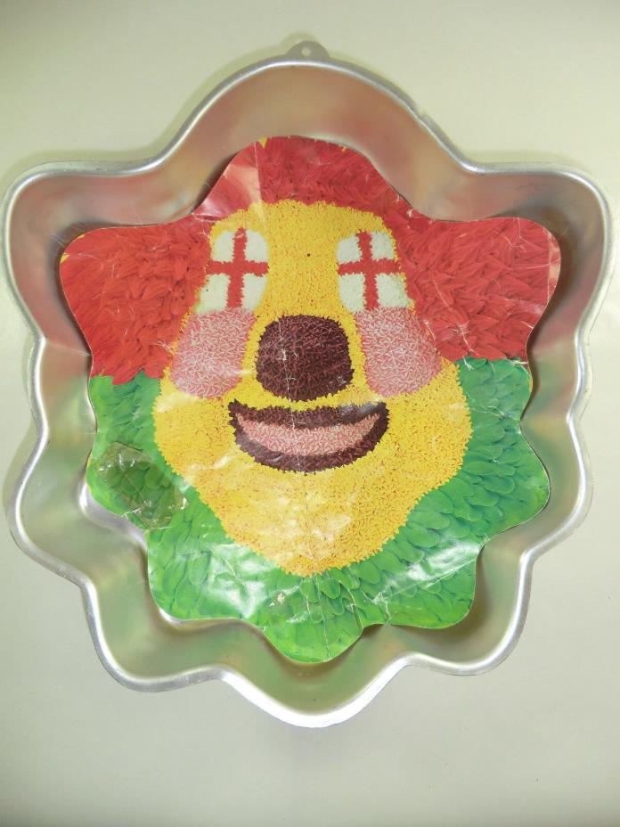 Vintage 1979 Wilton Original Bozo Clown Face Cake Pan + Insert 502-275 Circus