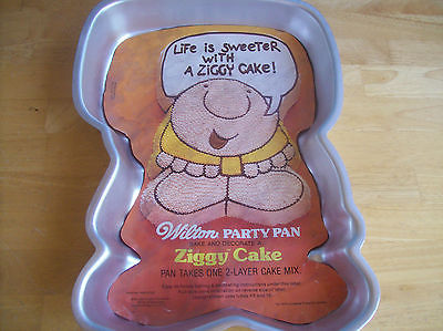 1978 Wilton Ziggy Cake Pan With Instructions