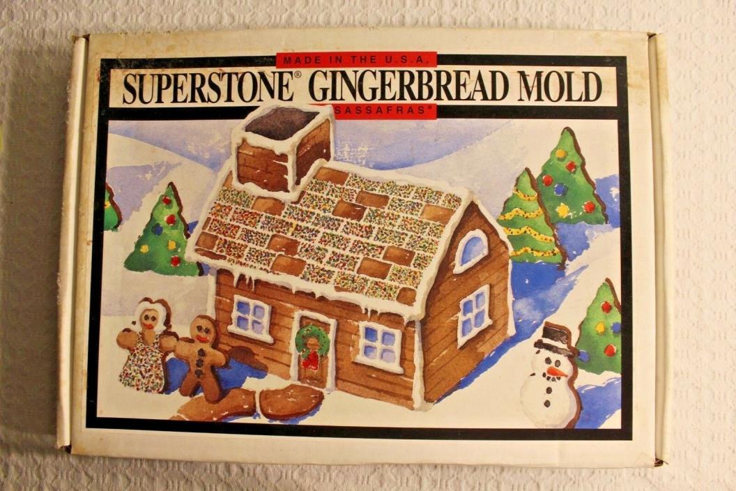 Superstone Gingerbread House Mold by Sassafras Made in the USA