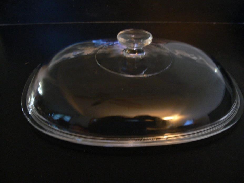 Pyrex Corning Ware F-14-C Clear Oval Domed Glass Replacement Lid 12.5