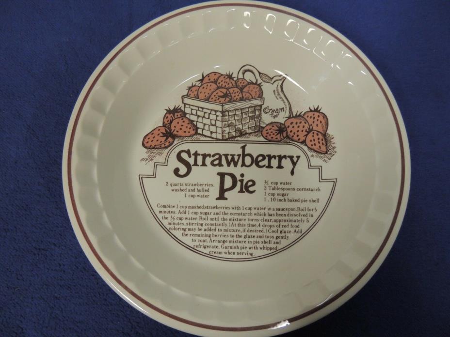Strawberry Pie Plate Recipe Dish 11
