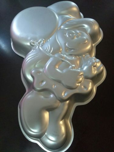 Vintage 1983 Wilton Smurfette Smurfs Girl Birthday Cake Baking Mold Pan 502-4017