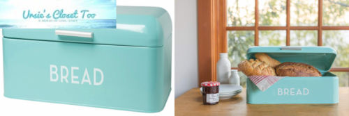 Now Designs Large Bread Bin, Turquoise Blue