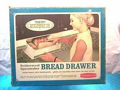 Unused * 1968 Rubbermaid multi-position Spacemaker Bread Drawer avocado green