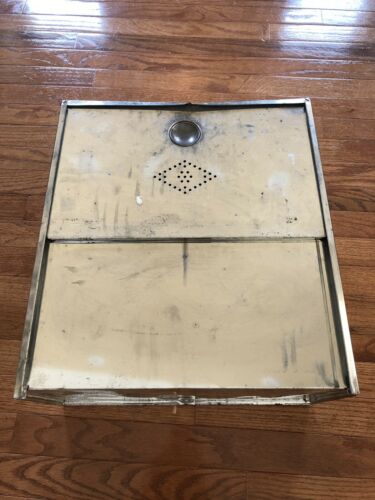 Large Vintage Metal Bread Box w/ sliding doorbHoosier Pantry Drawer 17
