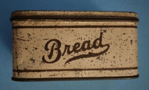 Old antique SMALL Bread loaf tin metal box