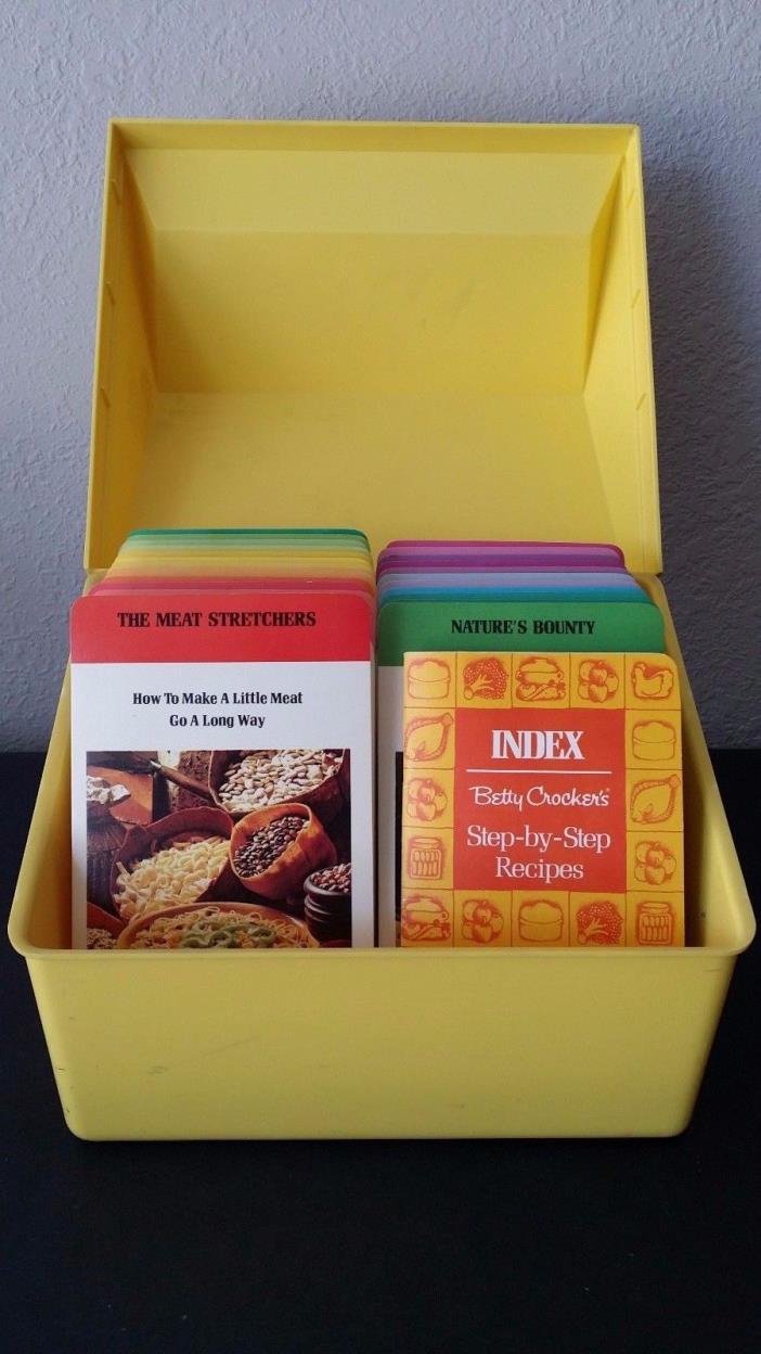 Vintage 1975 Betty Crocker Step-by-Step Recipe Card Library Retro Cookbooks