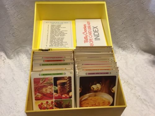 Vintage 1971 Betty Crocker Recipe Card Library