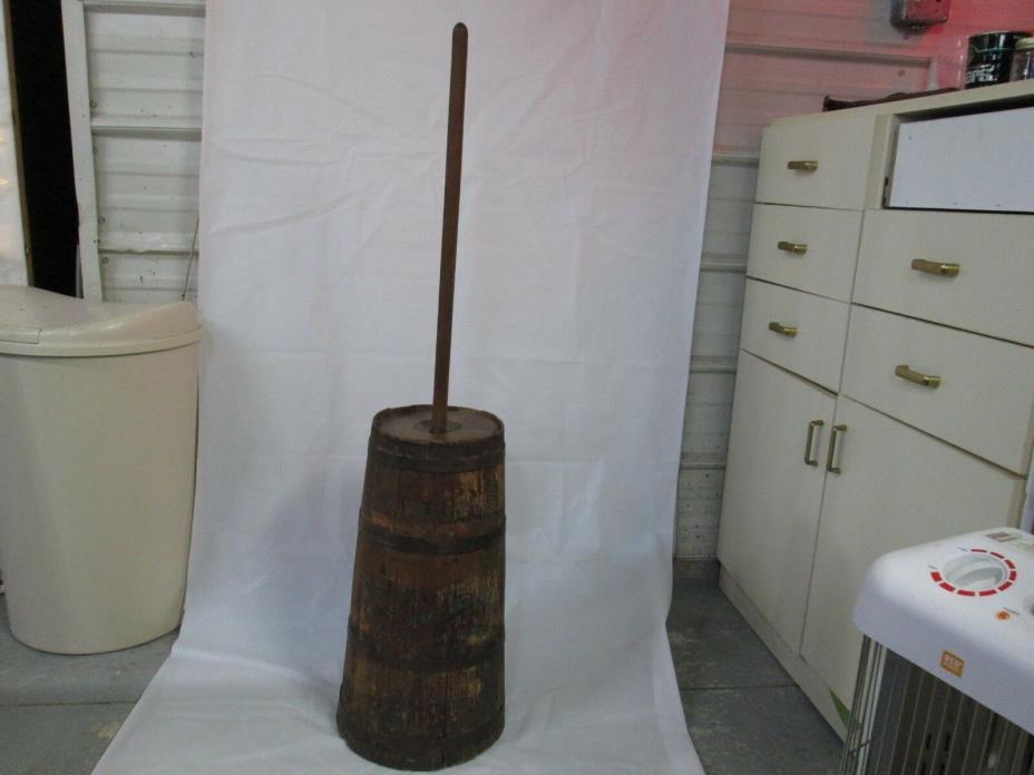 Antique Standard Churn Co, Butter Churn, 5 Gallon, With Dasher