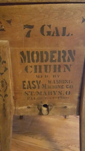 Vintage 7 Gallon Modern Churn MFD By Easy Washing Machine Co. St. Marys,OH. 1880