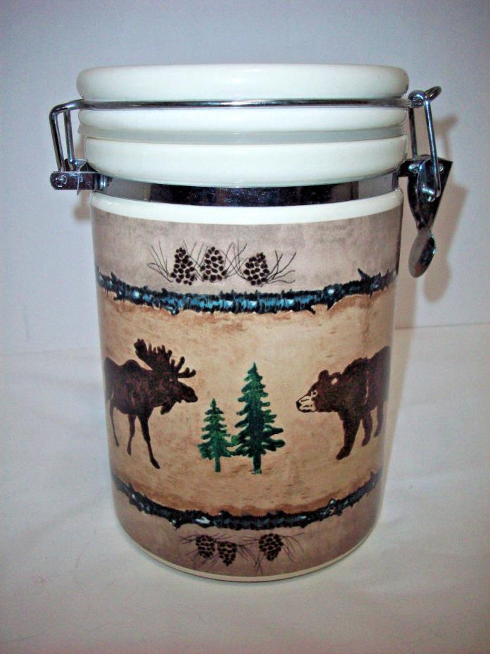 Wild Life Large Ceramic Canister