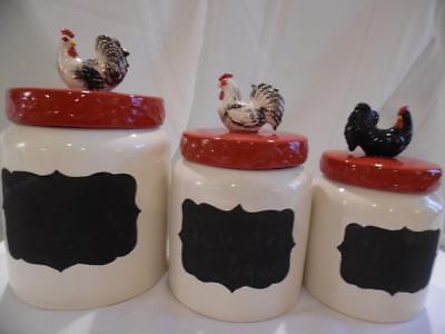 Cracker Barrel Canister Set 