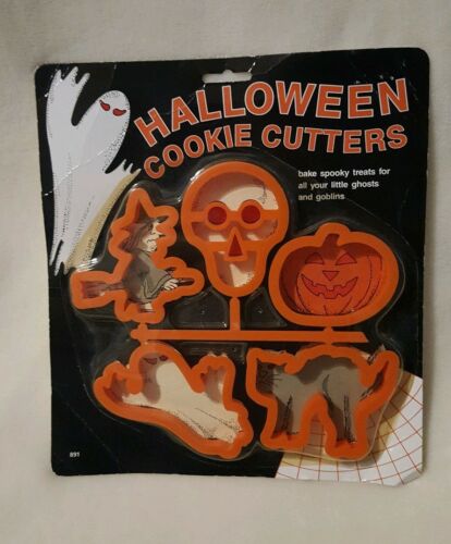 VTG Halloween Cookie Cutters Ensar Corp. #891 NEW Plastic Crafting/Cookie Baking
