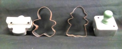 Antique Vintage Metal Baking Kitchen Utensils Cookie Cutters