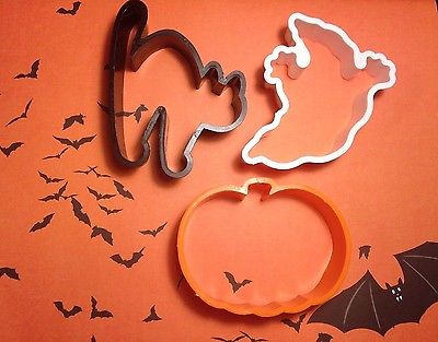 Halloween Plastic Cookie Cutters Pumpkin Ghost  Cat  HA-7