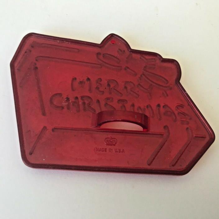 HRM Vintage Design Plastic Embossing Cookie Cutter - Christmas Gift