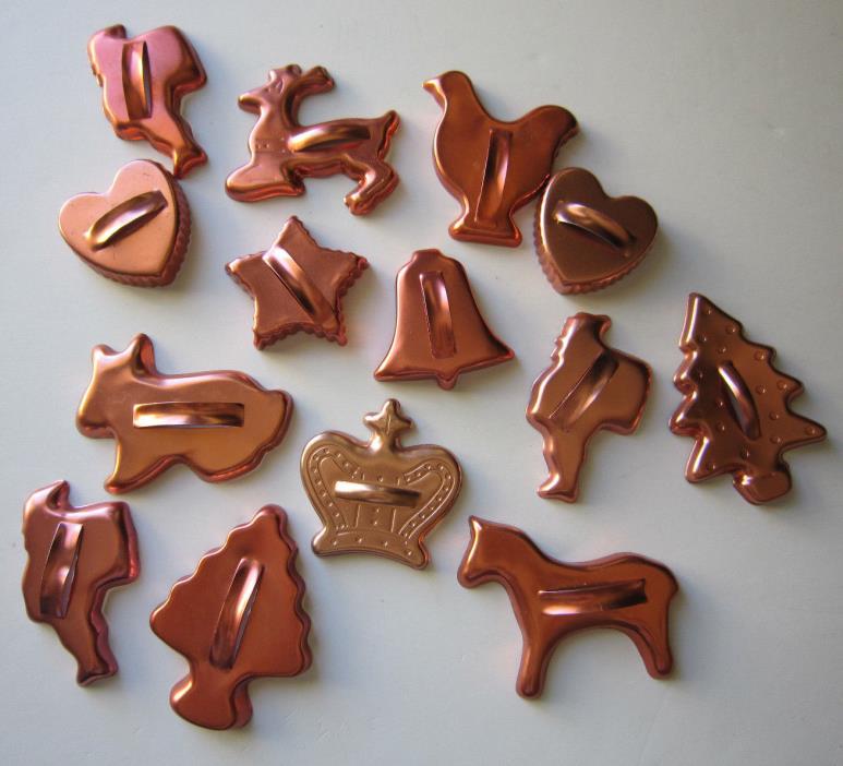 14 Copper Cookie Cutters