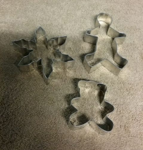 metal cookie cutters bear snowflake gingerbread man