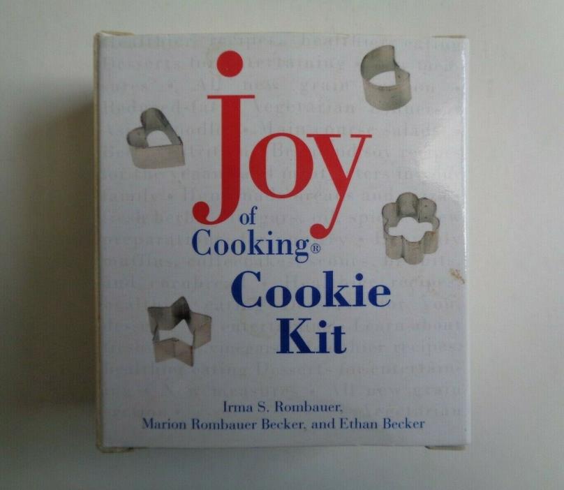 Joy Of Cooking Cookie Kit- 4 mini cookie cutters and 48-page book