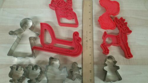 Cookie cutter a lot of 10 aluminum & plastic holiday Michigan more Decor cutters