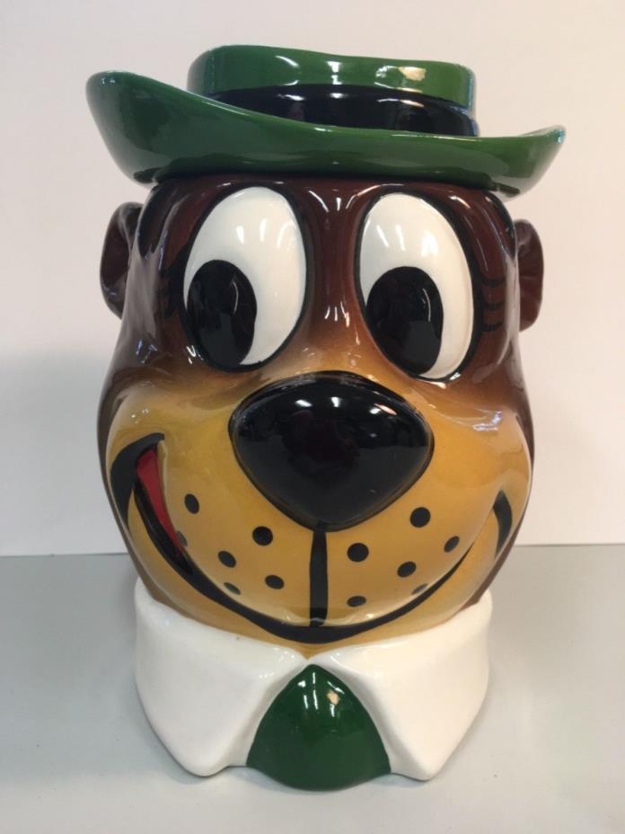 Yogi Bear Cookie Jar Vintage Hanna Barbera 1979 Ceramic Glossy Glazed