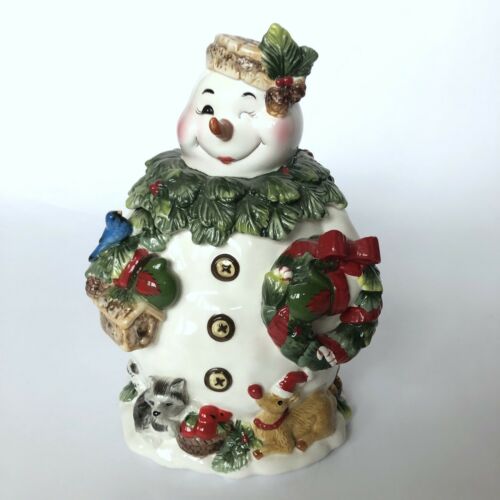 Home Interiors Better Homes And Gardens Snowman / Snow Woman Cookie Jar  77025