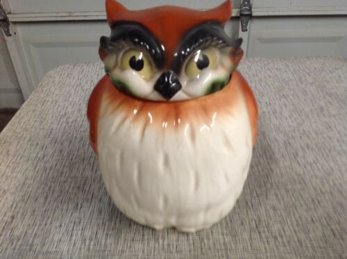 1970s Vintage OWL Cookie Jar No Name