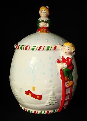 Gorham Kathy Ireland Once Upon A Christmas Treat Cookie Jar Collectible
