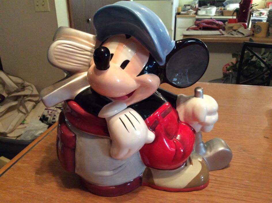Mickey Mouse Canine Caddy Limited Edition Cookie Jar RARE