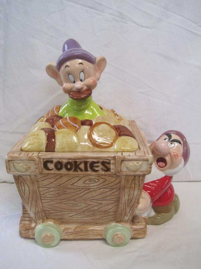 Disney Dopey and Grumpy Cookie Jar Limited Edition 250