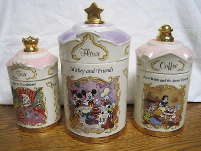 Lenox Disney Animated Classics Flour, Coffee, Tea Canister