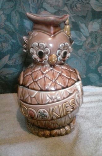 Vintage Ceramic Owl Cookie Jar