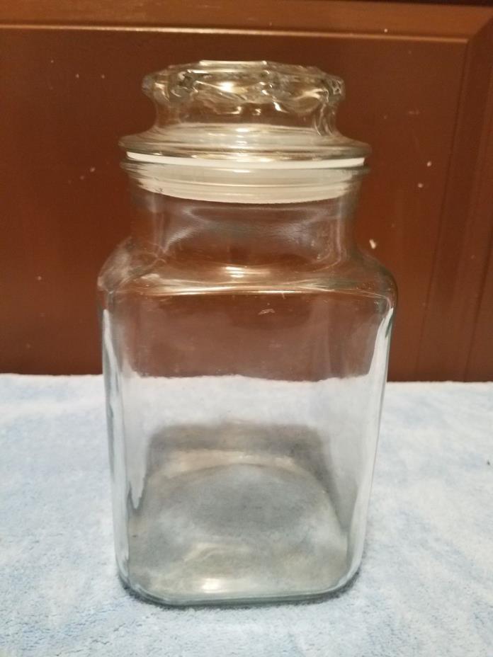 Larger Clear Glass Cookie/Candy Jar