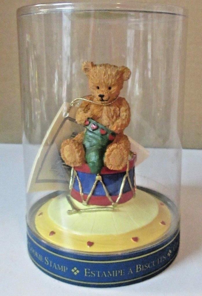 1998 New Market Design Christmas Teddy Bear Cookie Stamp - Never Opened