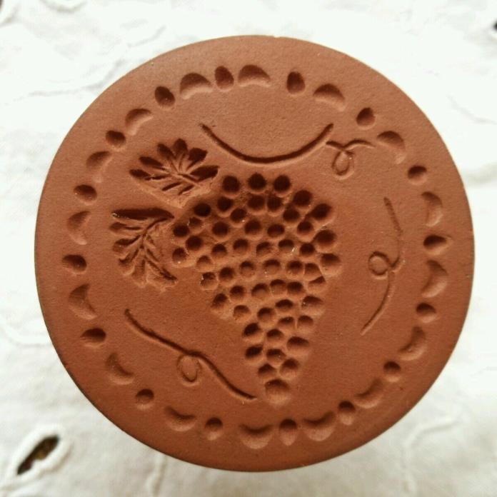 Vintage Rycraft Grape Cluster Cookie Craft Butter Stamp Brown Sugar softener