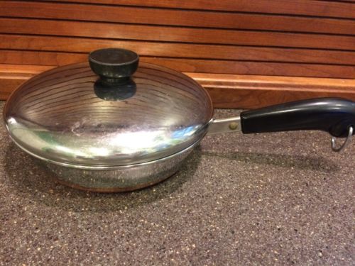 Vintage Revere Ware Copper Bottom Skillet 7