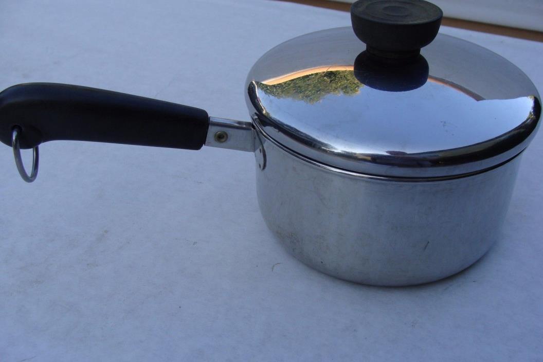 Revere Ware Stainless Steel Saucepan  Pot 1 Qt 1801 Clinton Fast Shipping w/ Lid