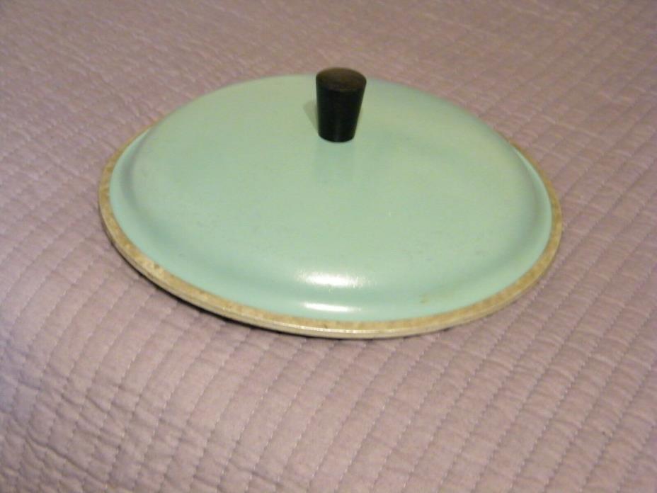 Vintage Club Aluminum Turquoise  Cookware Pot Pan Replacement Lid ONLY 8 3/4