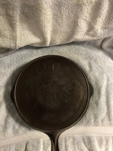 Erie (Pre-Griswold) No. 8 Skillet Pan With Heat Ring