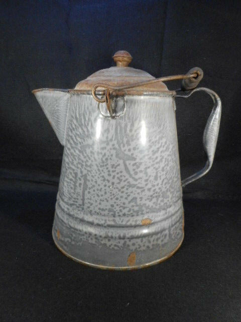 Vintage Gray Enamelware Graniteware 11